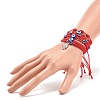 6Pcs 6 Style Resin Evil Eye Braided Bead Bracelets Set BJEW-JB08340-3