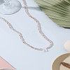 1Pc Glass Rondelle Beaded Necklaces NJEW-LP0007-23H-3