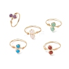 Natural & Synthetic Gemstone Finger Rings RJEW-JR00945-01-2