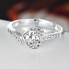 Classic Heart Brass Cubic Zirconia Rings for Women RJEW-BB06119-7D-3
