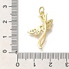 Rack Plating Brass Micro Pave Cubic Zirconia Pendants KK-I720-44G-3