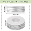 2 Rolls Matte Aluminum Wire AW-SC0001-01-2