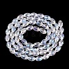 Electroplate Transparent Glass Beads Strands GL-N002-01A-A01-2