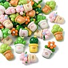 50Pcs 5 Styles Opaque Resin Decoden Cabochons RESI-CJ0003-88-3