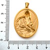 Religion Golden Tone 304 Stainless Steel Pendants STAS-K289-01G-07-3