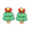 Christmas Theme Opaque Resin Pendants RESI-S08-05I-1