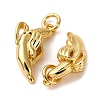 Brass Pendants KK-O140-17G-5
