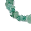 Natural Green Aventurine Chips Stretch Bracelets for Women Men BJEW-JB11341-04-4