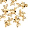 SHEGRACE Brass Cubic Zirconia Charms XGRQ3P512-586G-1
