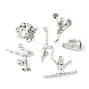 30Pcs 6 Styles Cheerleading Theme Alloy Pendants FIND-FP0001-34-2