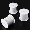 3 Rolls 3 Styles Round Nylon Braided Cord NWIR-TADJ0001-03A-3