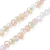 Electroplate Glass Beads Strands EGLA-yw0002-C05-3