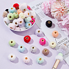 100Pcs Fabric European Beads DIY-WR0004-69-4