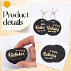 100Pcs Flat Round Gold Word Happy Birthday Dear Sweet Hanging Tags DIY-SP0003-87B-4