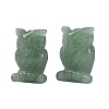 Natural Green Aventurine Owl Figurine DJEW-N005-05D-1
