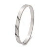 304 Stainless Steel Rhinestone Bangles for Women BJEW-Z092-16P-5