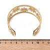 304 Stainless Steel Open Cuff BangleS for Women BJEW-K306-01G-5