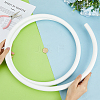 2 Rolls Plastic Aluminum Curved Shaped Tube FIND-PH0029-23D-3
