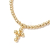 Brass Charm Bracelets BJEW-JB12205-3