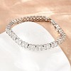 Brass Pave Clear Cubic Zirconia Tennis Bracelets for Women KK-CBA68DA-12P-3