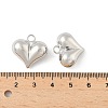 Heart Brass Pendants KK-M327-02D-P-3