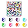 200Pcs Printed Opaque Acrylic Beads OACR-FS0001-54-1