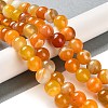 Natural Striped Agate/Banded Agate Beads Strands G-Z060-A01-C25-2