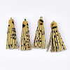 Eco-Friendly Cowhide Leather Tassel Big Pendants FIND-S301-36D-1