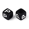 Initial Acrylic Horizontal Hole Beads OACR-ZX006-35P-2