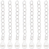 Beebeecraft 10Pcs 925 Sterling Silver Curb Chain Extender STER-BBC0006-11-1
