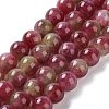 Dyed Natural Malaysia Jade Beads Strands G-G021-02A-01-1
