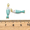 304 Stainless Steel Enamel Pendants X-STAS-E550-40G-02-3