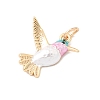 Brass Enamel Pendants X-KK-A277-09G-2