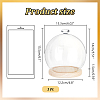 Diamond Glass Dome Cover AJEW-WH0348-294D-02-2