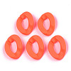 Opaque Spray Painted Acrylic Linking Rings X-OACR-R249-03C-3