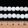 Frosted Imitation Jade Glass Beads Strands GLAA-T032-J8mm-MBB01-4