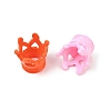 Spray Painted Acrylic Beads OACR-H058-21-2