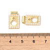 Rack Plating Brass & Acrylic Pearl Pendants KK-G488-05A-G-3