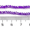 Baking Electroplate Glass Beads Strands X-DGLA-A039-J4mm-B05-4