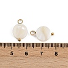 Natural Shell Disc Pendants X1-STAS-D378-31G-3