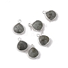 Natural Labradorite Faceted Pendants PW-WG413D9-18-1