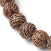 Summer Beach Starfish Dyed Synthetic Turquoise & 6mm Round Wenge Wood Beaded Stretch Bracelets for Women BJEW-JB10514-01-4