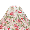 1 Yard Flower Pattern Embroidery Polyester Fabric AJEW-WH0314-473A-1