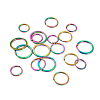 Yilisi 18Pcs 3 Style Ion Plating(IP) Rainbow Color 304 Stainless Steel Split Key Rings FIND-YS0001-13-2