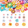200Pcs 10 Style Opaque Resin Cabochons RESI-CD0001-09-2