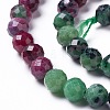 Natural Ruby in Zoisite Beads Strands G-P457-A06-29-3