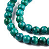 Dyed Natural Ocean White Jade Round Bead Strands G-R295-4mm-07-2