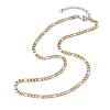 304 Stainless Steel Figaro Chains Necklaces for Men NJEW-JN05038-1