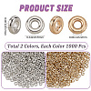 2000Pcs 2 Colors CCB Plastic Beads CCB-PA0001-01-2