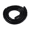 Opaque Solid Color Glass Beads Strands GLAA-N026-2x4mm-11-2